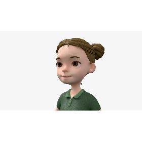 3D Girl Student model